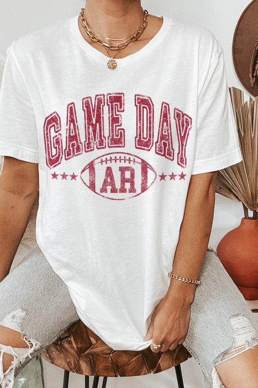 Arkansas Football Game Day Oversized Tee