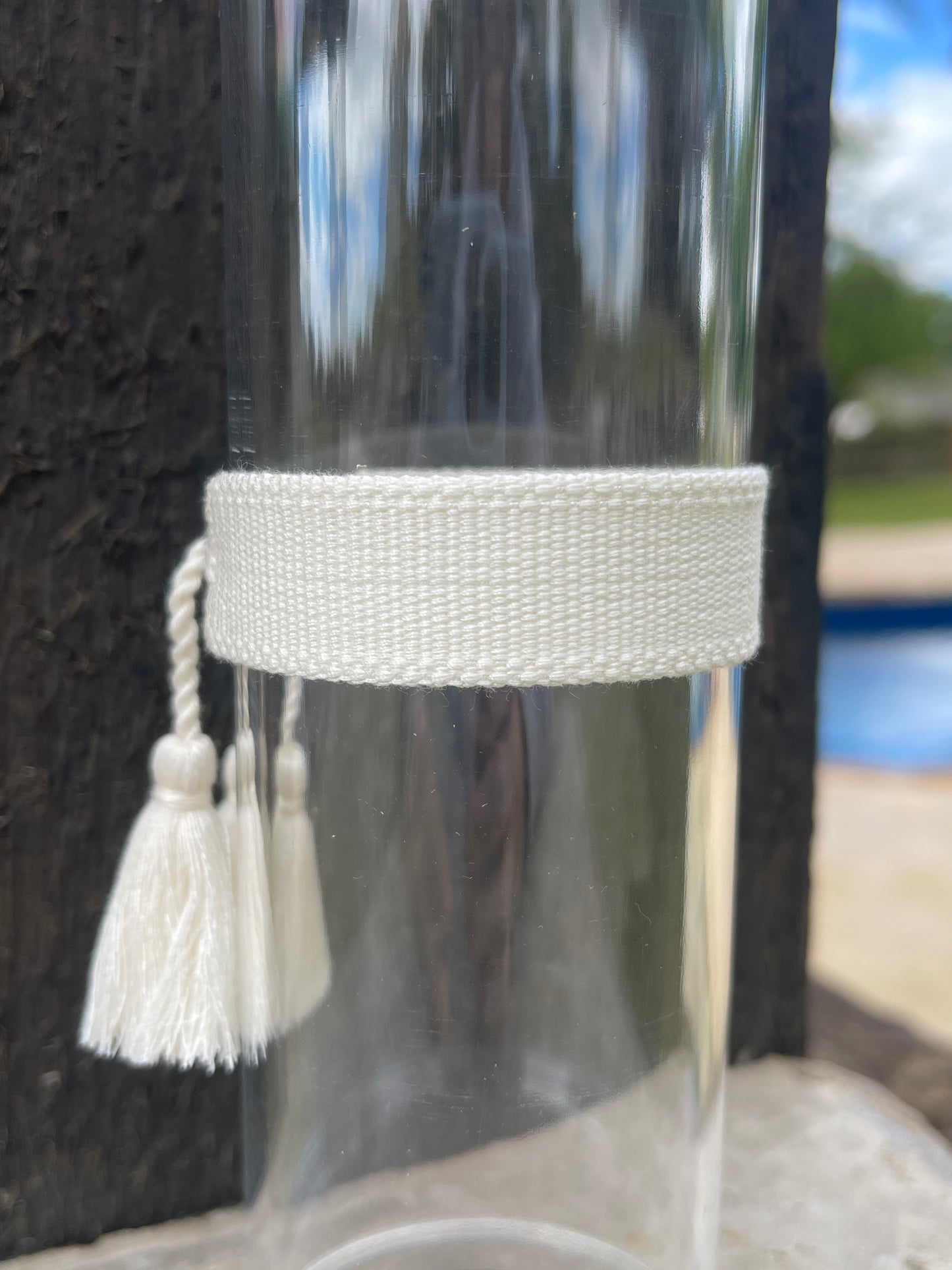 Custom Cream Tassel Bracelet