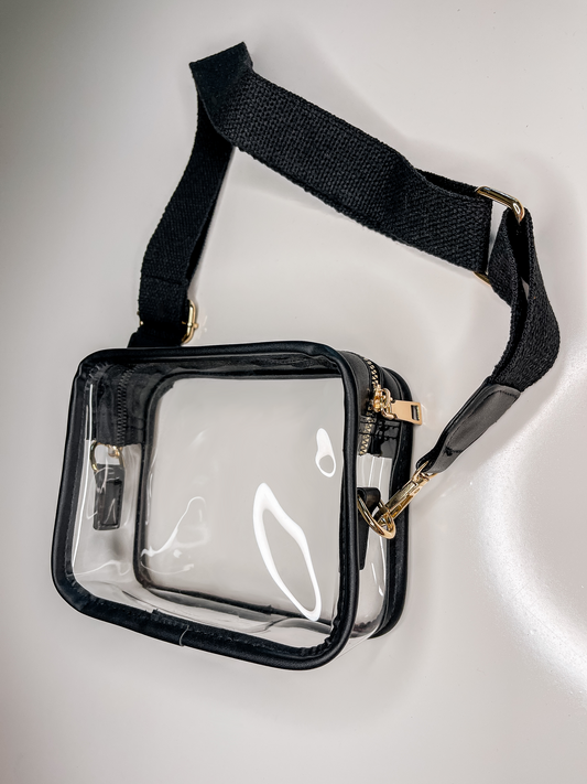 Clear Game Day Purse - Black